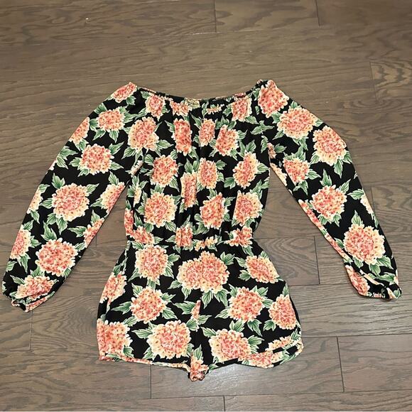 Show Me Your MuMu Pants - Show Me Your Mumu Rane Romper Flower Puff Size Medium